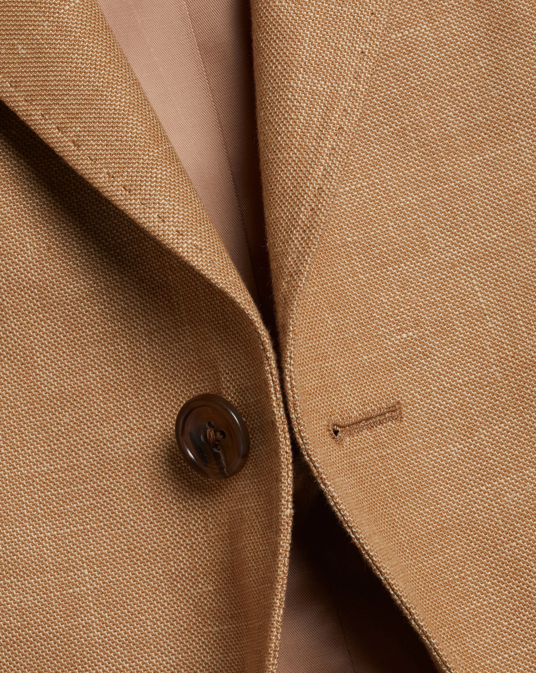 Coats & Jackets|Blazers<Charles Tyrwhitt Linen Cotton Jacket - Camel