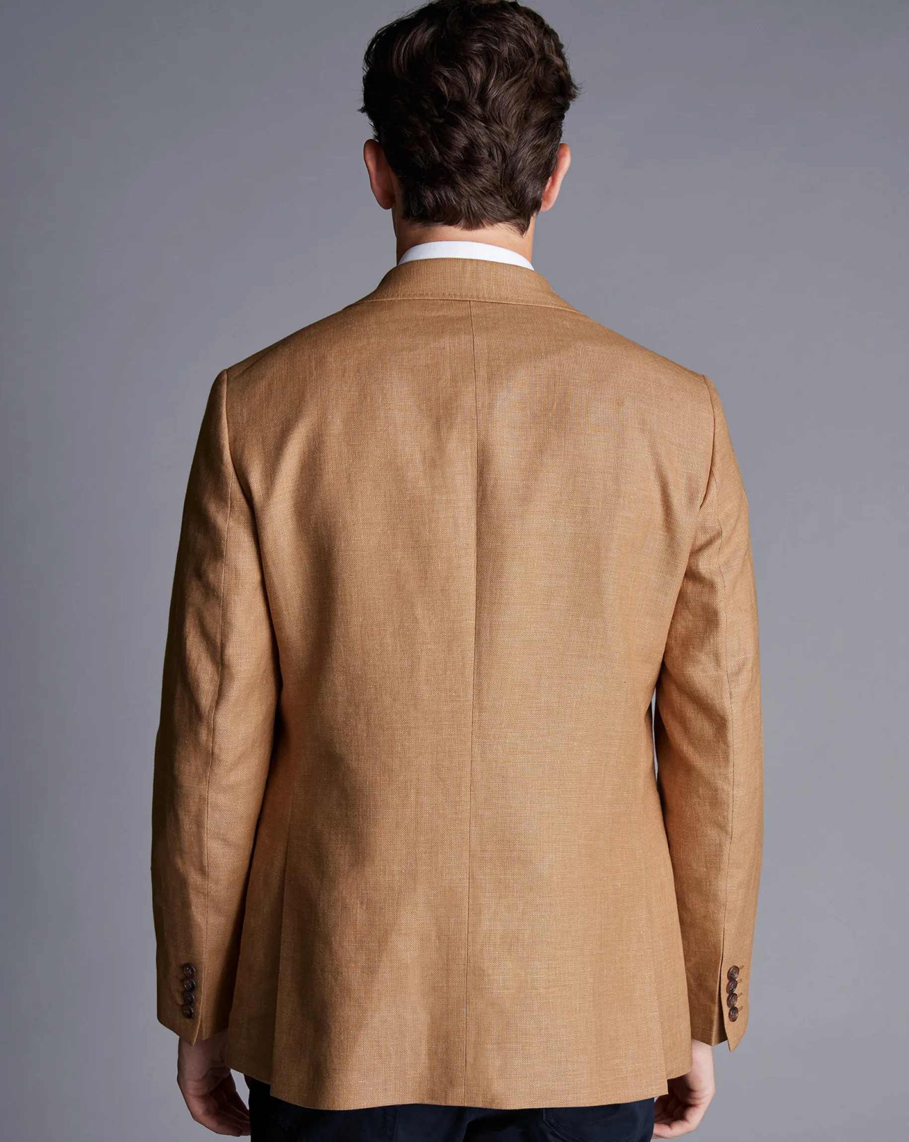 Coats & Jackets|Blazers<Charles Tyrwhitt Linen Cotton Jacket - Camel
