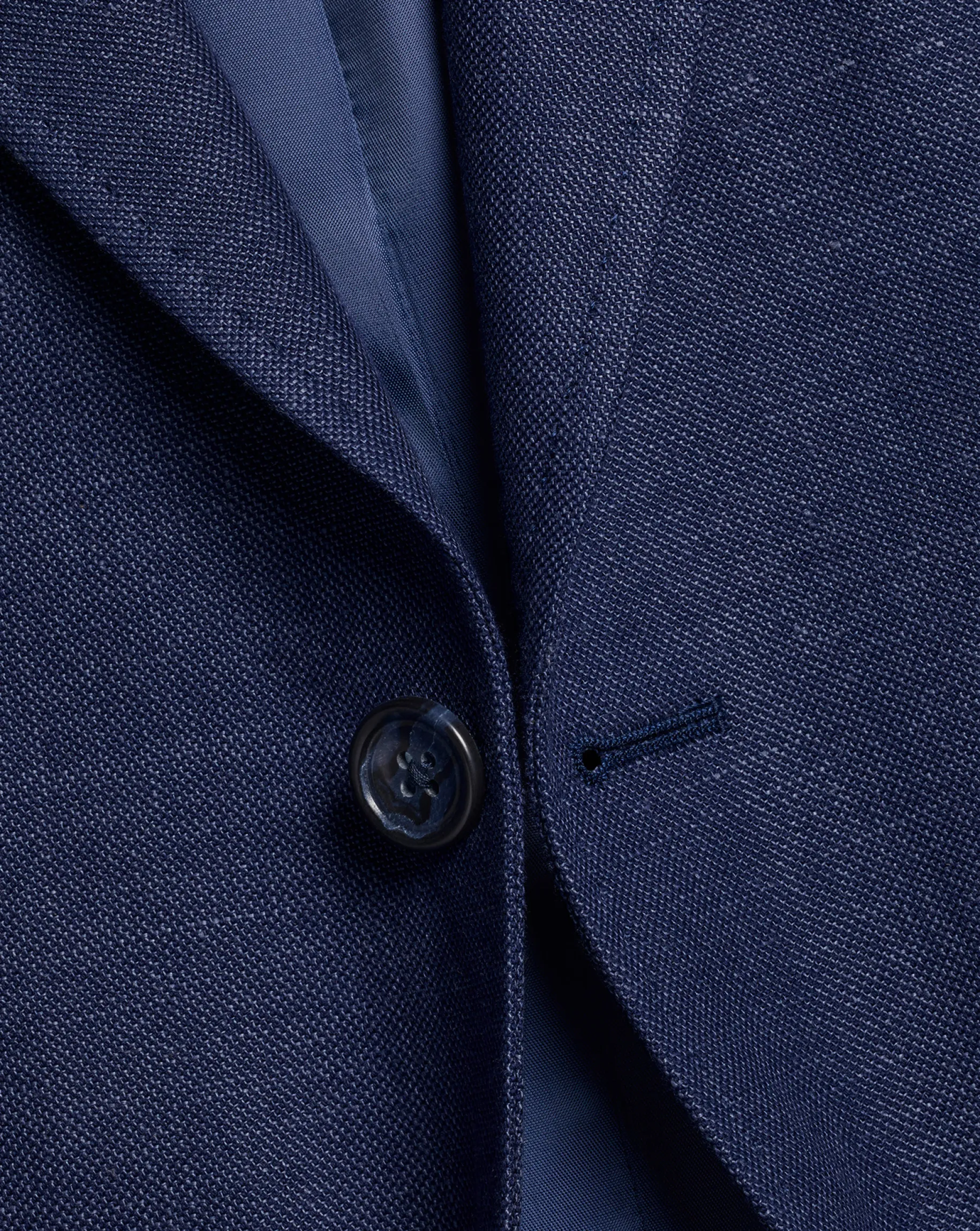 Coats & Jackets|Blazers<Charles Tyrwhitt Linen Cotton Jacket - Blue Indigo