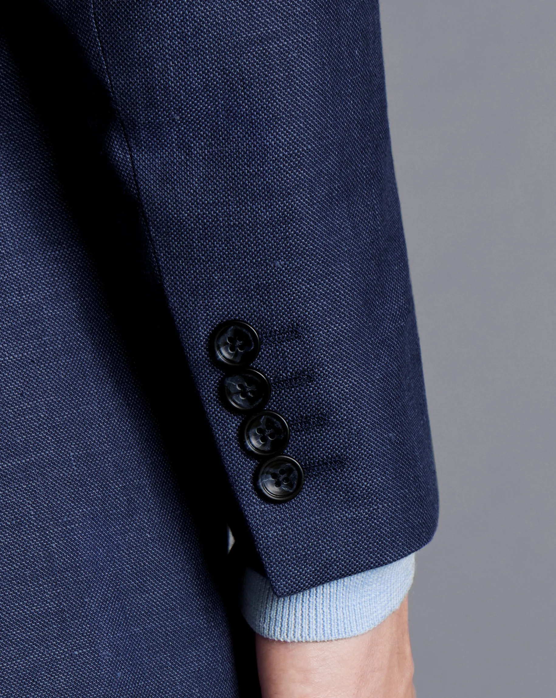 Coats & Jackets|Blazers<Charles Tyrwhitt Linen Cotton Jacket - Blue Indigo