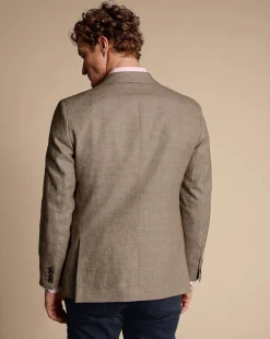 Linen Jackets|Races<Charles Tyrwhitt Linen Cotton Jacket - Taupe