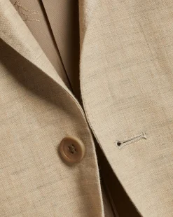 Coats & Jackets|Blazers<Charles Tyrwhitt Linen Jacket - Stone