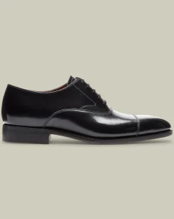 Black Tie|Smart Shoes<Charles Tyrwhitt Made in England High-Shine Leather Oxford Shoes - Black