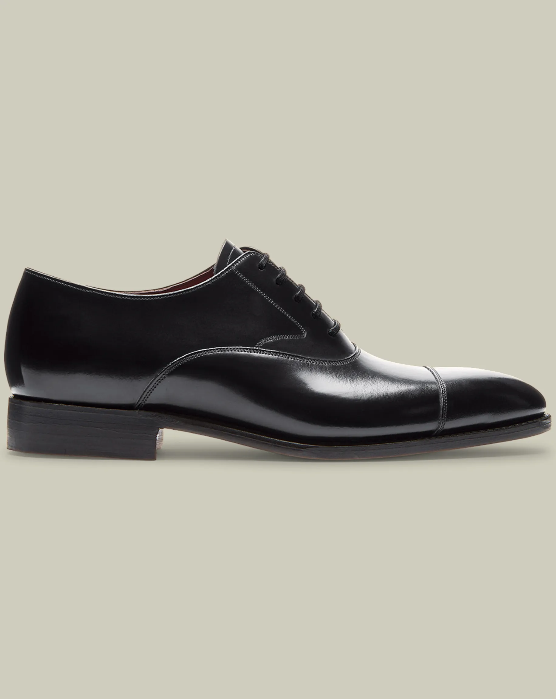 Black Tie|Smart Shoes<Charles Tyrwhitt Made in England High-Shine Leather Oxford Shoes - Black