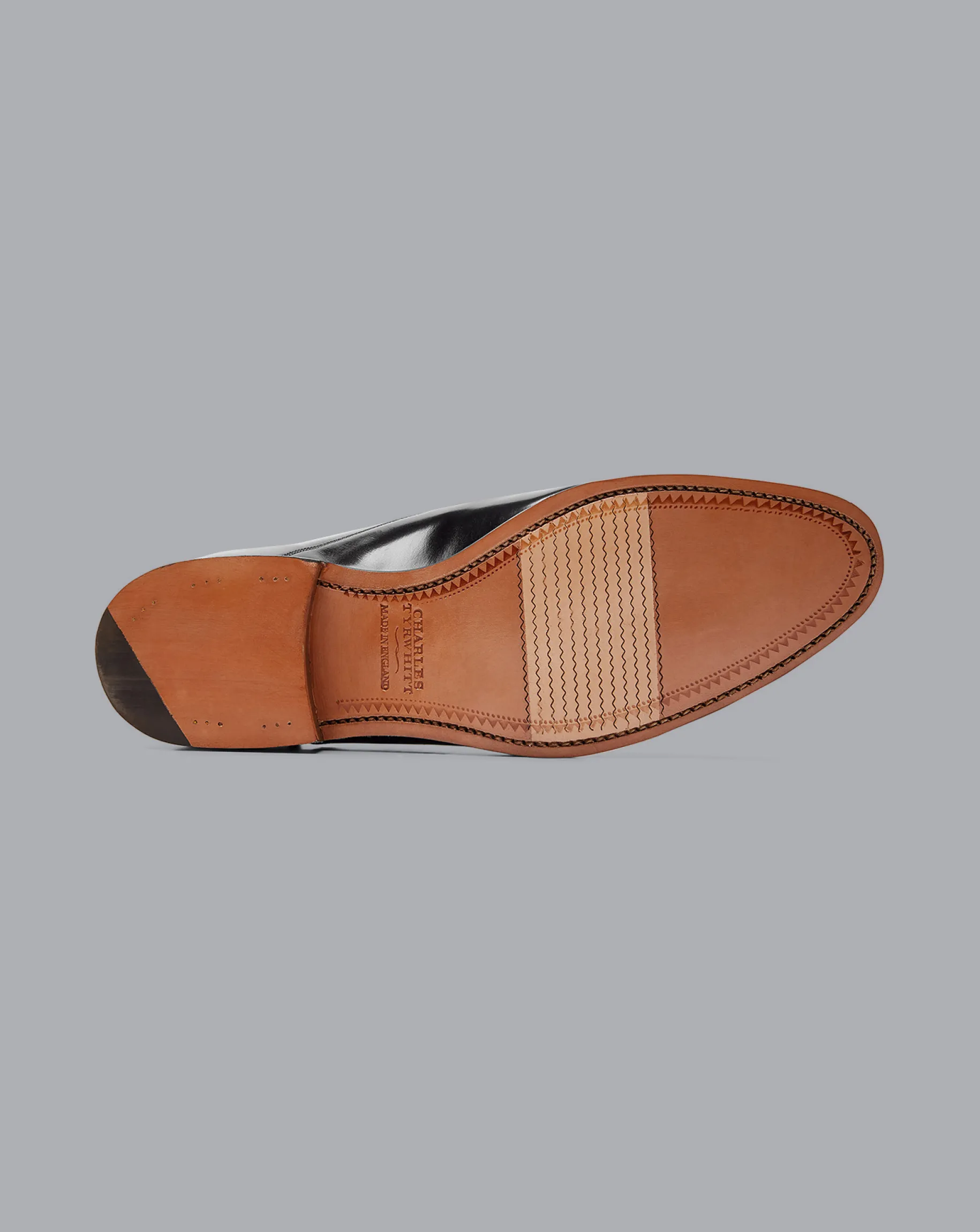 Black Tie|Smart Shoes<Charles Tyrwhitt Made in England High-Shine Leather Oxford Shoes - Black