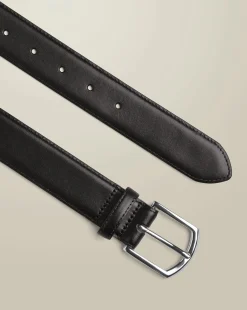 Seasonal Looks|Belts & Suspenders<Charles Tyrwhitt Made in England Leather Formal Belt - Black