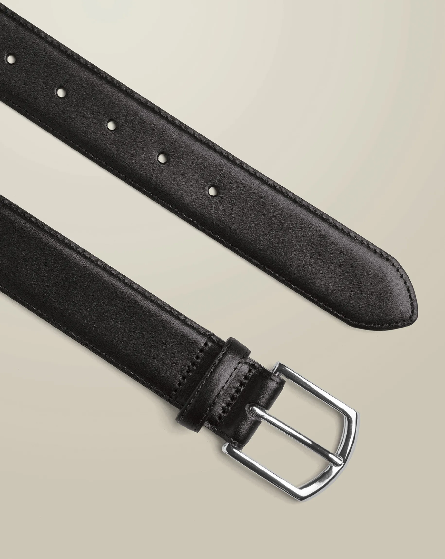 Seasonal Looks|Belts & Suspenders<Charles Tyrwhitt Made in England Leather Formal Belt - Black