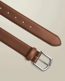 Belts & Suspenders|Leather Goods<Charles Tyrwhitt Made in England Leather Formal Belt - Tan