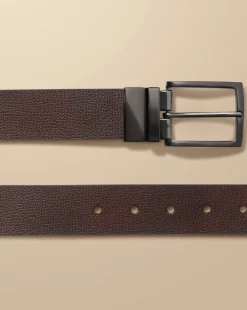 Belts & Suspenders<Charles Tyrwhitt Made In England Leather Reversible Chino Belt - Dark Tan