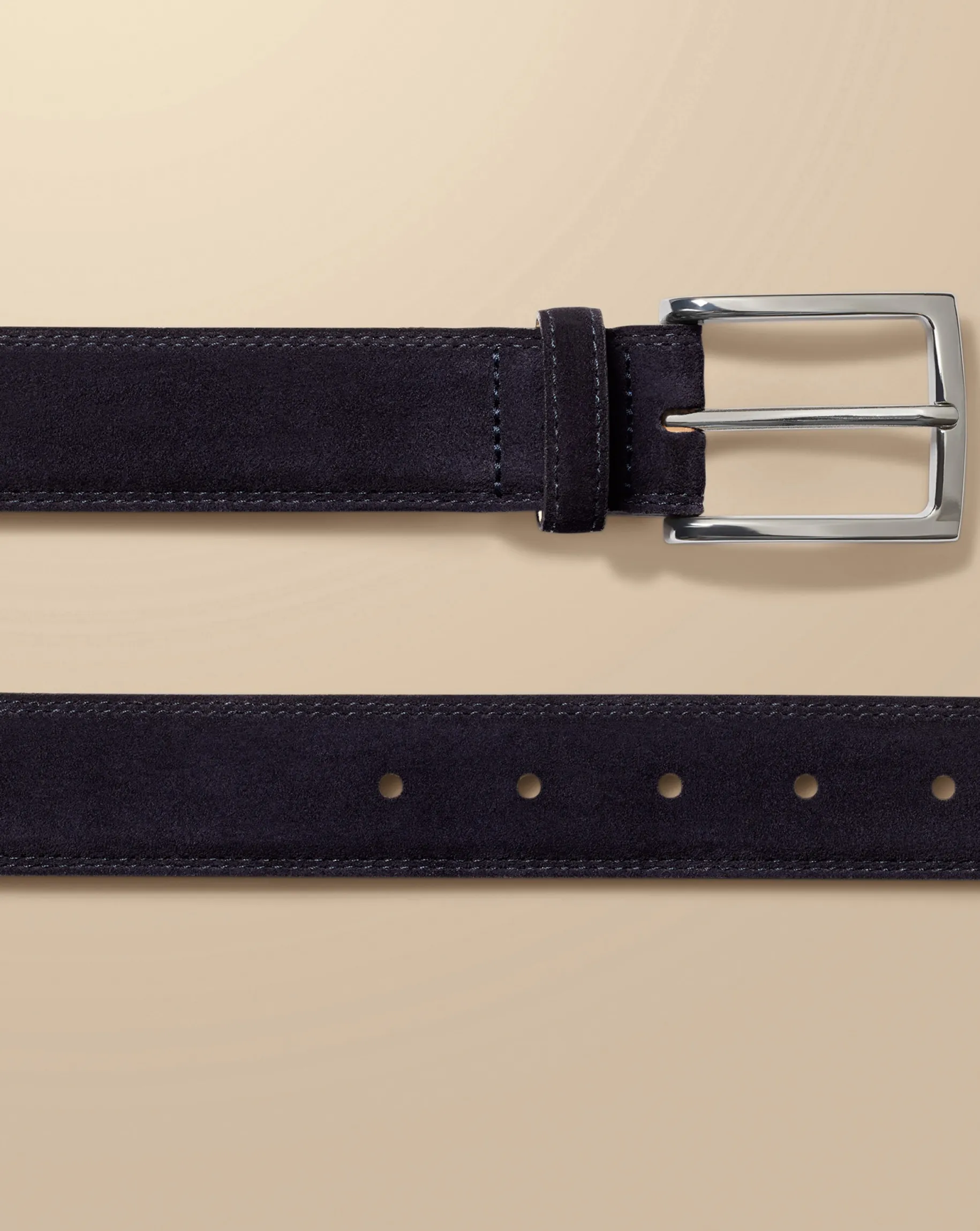 Belts & Suspenders<Charles Tyrwhitt Made In England Suede Belt - Dark Navy