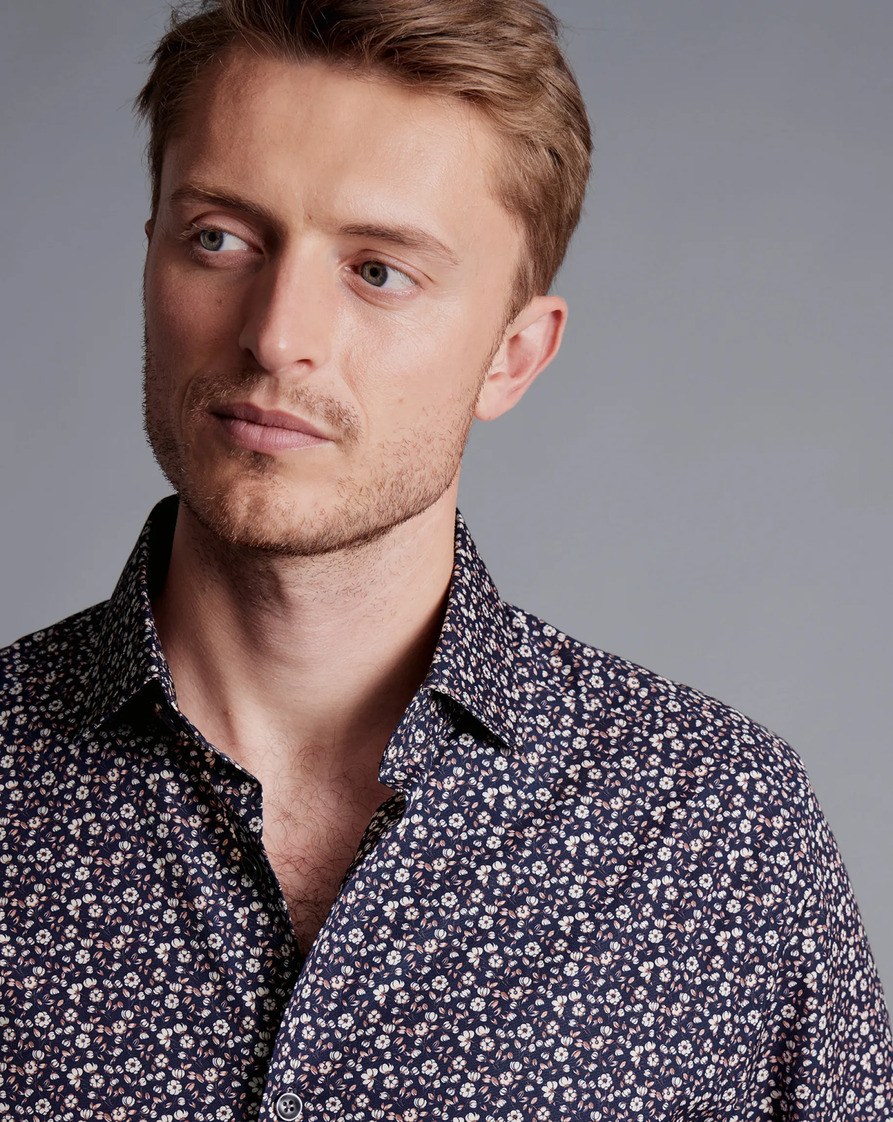 Liberty Print Shirts|Dress Shirts<Charles Tyrwhitt Made With Liberty Fabric Floral Print Semi-Spread Collar Shirt - Pink