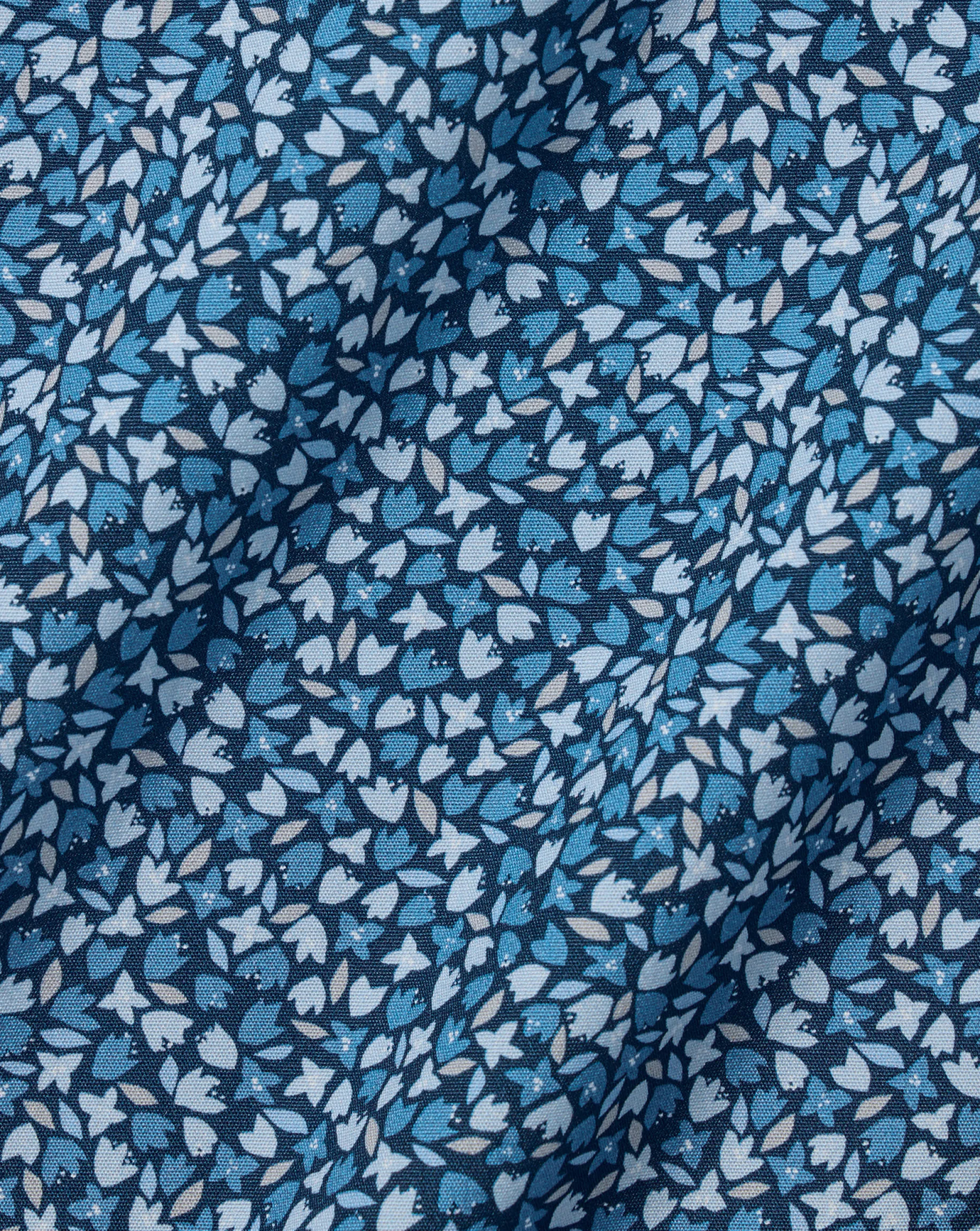 Liberty Print Shirts|Dress Shirts<Charles Tyrwhitt Made With Liberty Fabric Petal Print Semi-Spread Collar Shirt - Blue Indigo