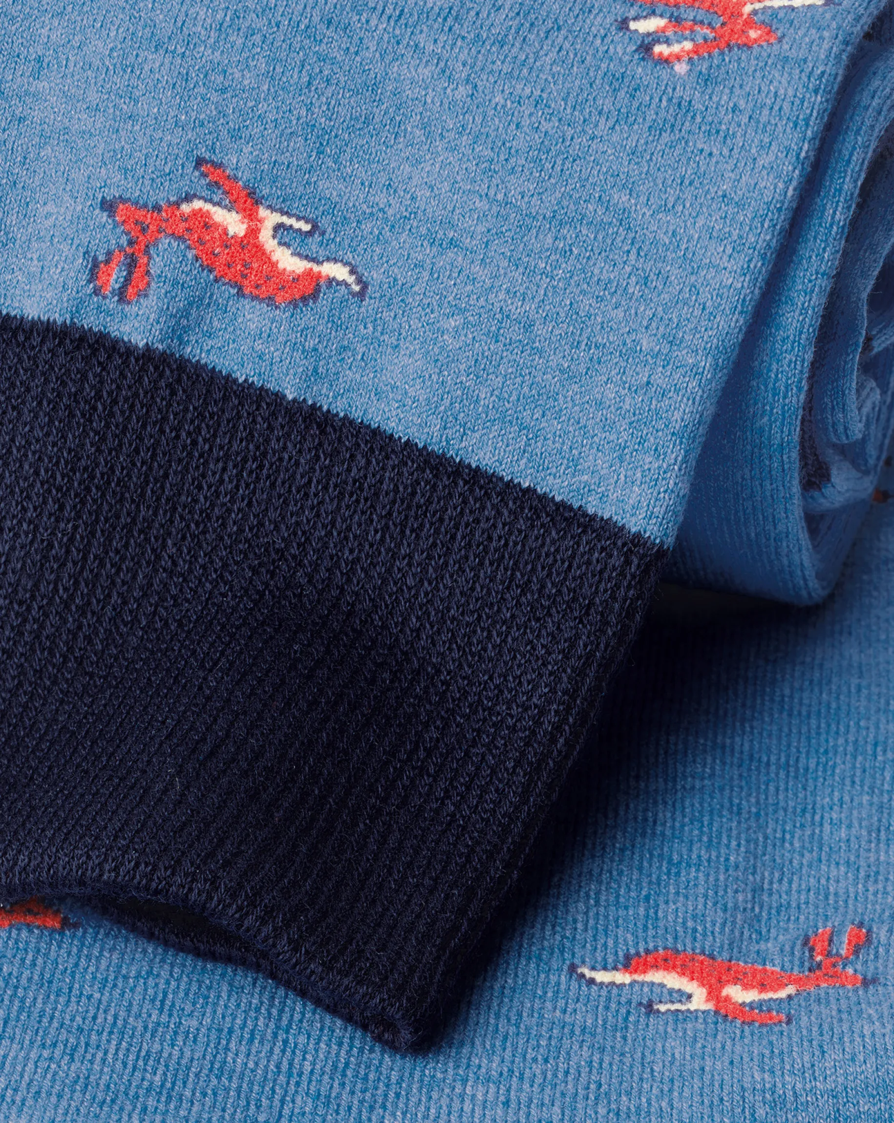 Socks<Charles Tyrwhitt Melange Hare Socks - Cornflower Blue