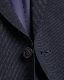 Suit Jackets|Blazers<Charles Tyrwhitt Melange Pinstripe Suit Jacket - Dark Navy