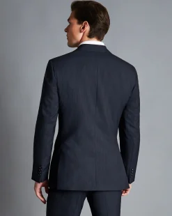 Suit Jackets|Blazers<Charles Tyrwhitt Melange Pinstripe Suit Jacket - Dark Navy