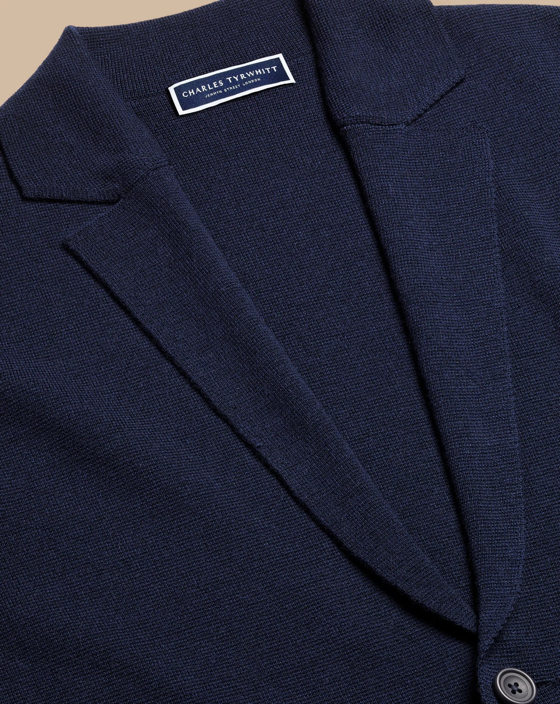 Blazers|Blue Sweaters<Charles Tyrwhitt Merino Blazer - Navy