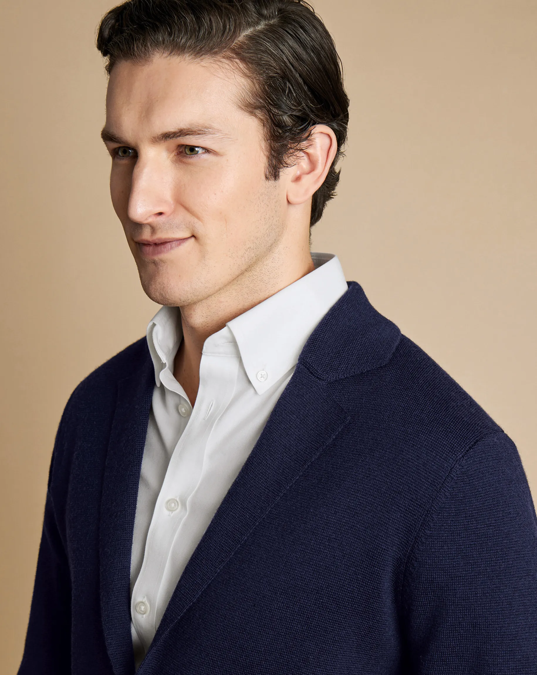 Blazers|Blue Sweaters<Charles Tyrwhitt Merino Blazer - Navy