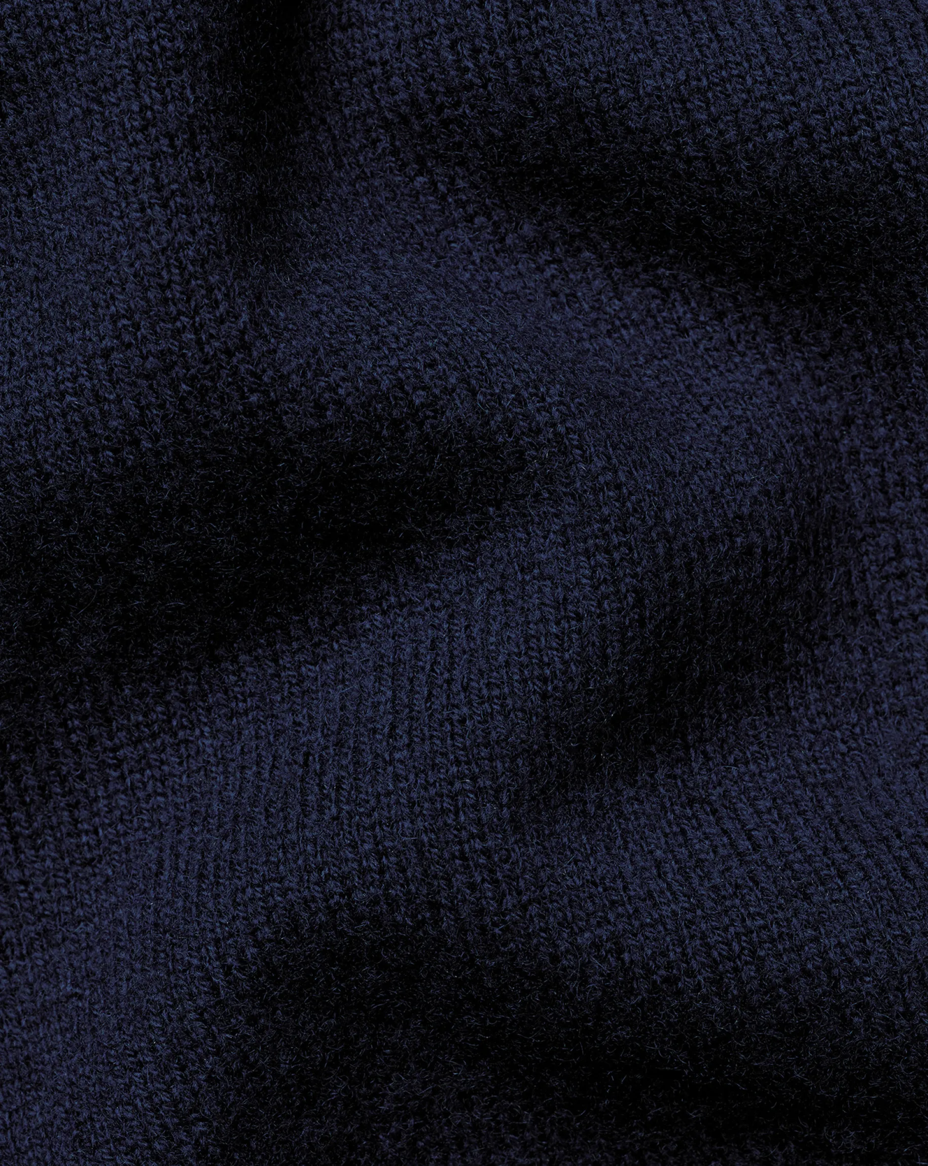 Sweaters|Blue Sweaters<Charles Tyrwhitt Merino Cashmere Button Neck Sweater - Navy
