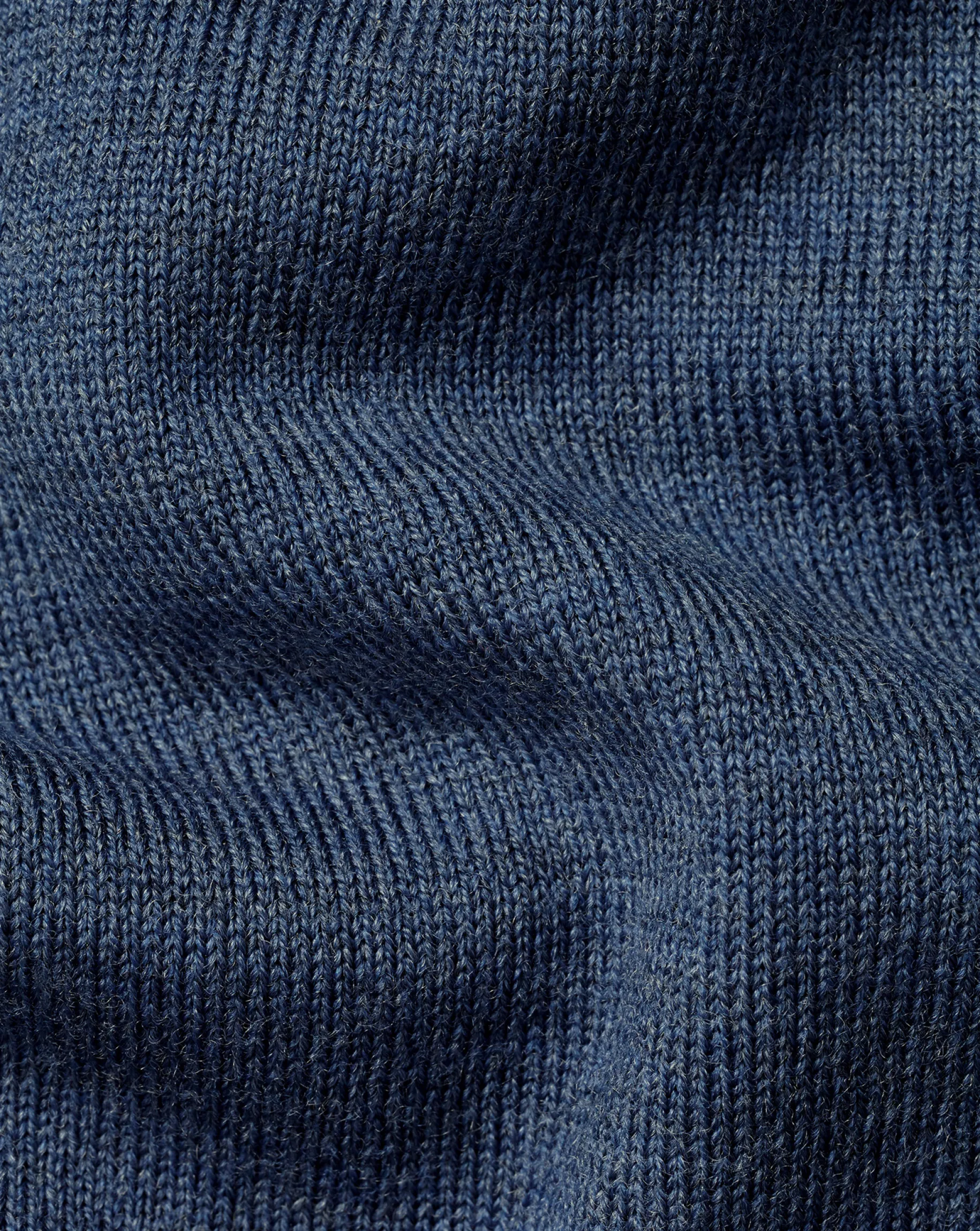 Sweaters|Crew Neck Sweaters<Charles Tyrwhitt Merino Crew Neck Sweater - Melange Indigo
