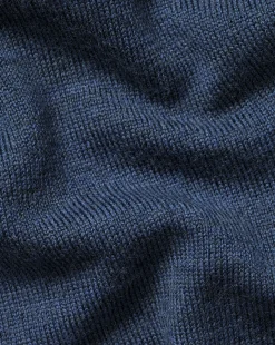 V-Neck Sweaters|Sweaters<Charles Tyrwhitt Merino V-Neck Sweater - Melange Indigo