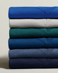 V-Neck Sweaters|Sweaters<Charles Tyrwhitt Merino V-Neck Sweater - Navy