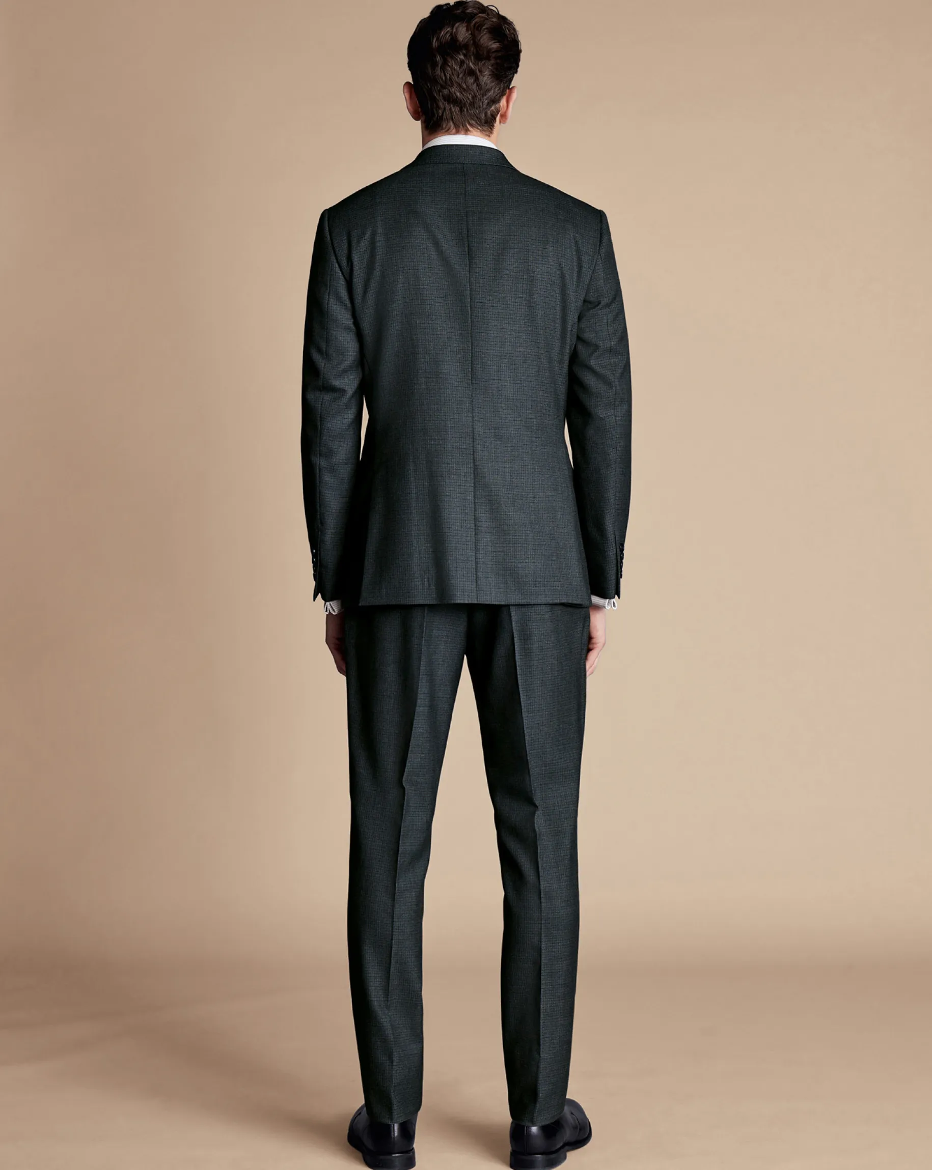 Suit Jackets|Blazers<Charles Tyrwhitt Micro Check Suit Jacket - Dark Grey