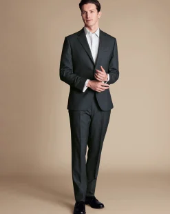 Suit Jackets|Blazers<Charles Tyrwhitt Micro Check Suit Jacket - Dark Grey