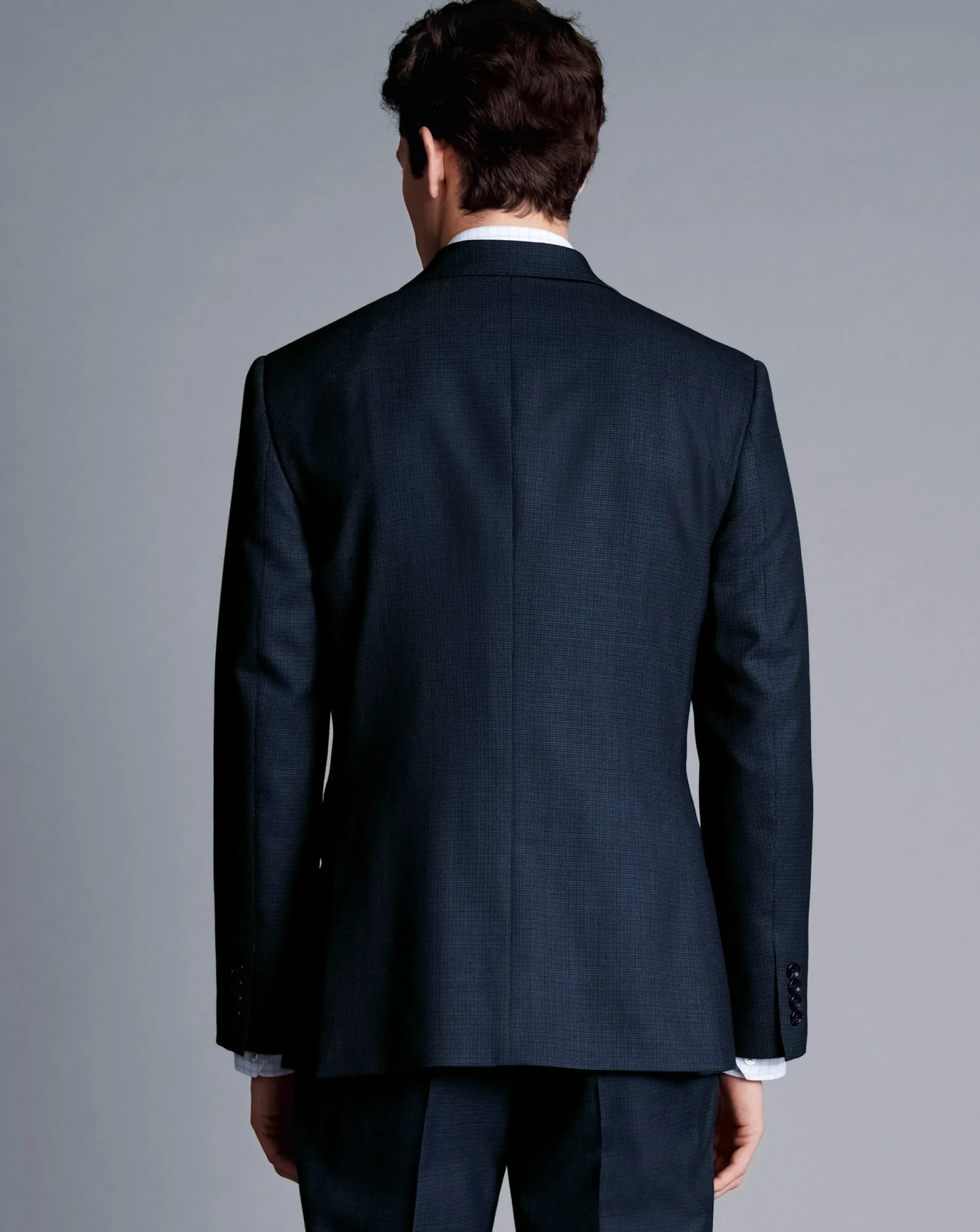 Suit Jackets|Blazers<Charles Tyrwhitt Micro Check Suit Jacket - Ink Blue