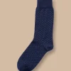 Socks<Charles Tyrwhitt Micro Dash Socks - French Blue & White