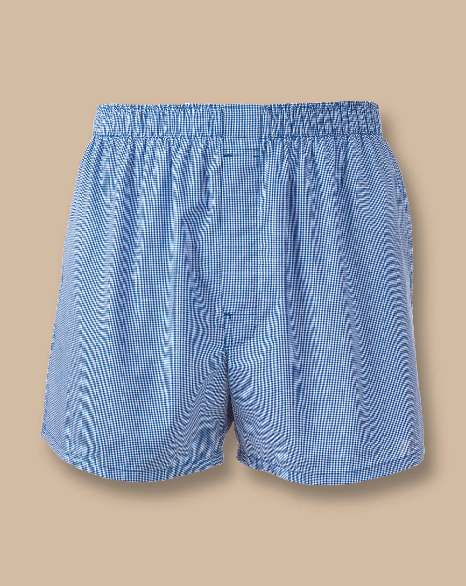Underwear<Charles Tyrwhitt Micro Grid Woven Boxers - Royal Blue