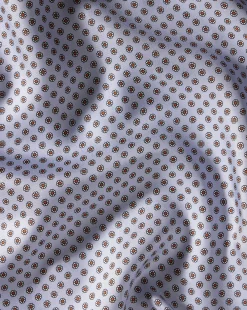 Accessories<Charles Tyrwhitt Mini Floral Print Silk Pocket Square - Light Blue