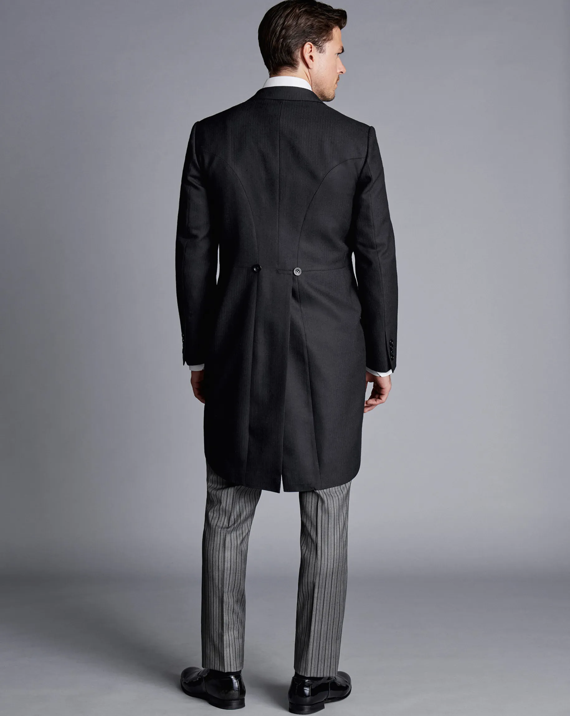 Suit Jackets<Charles Tyrwhitt Morning Suit Tail Coat - Black Herringbone