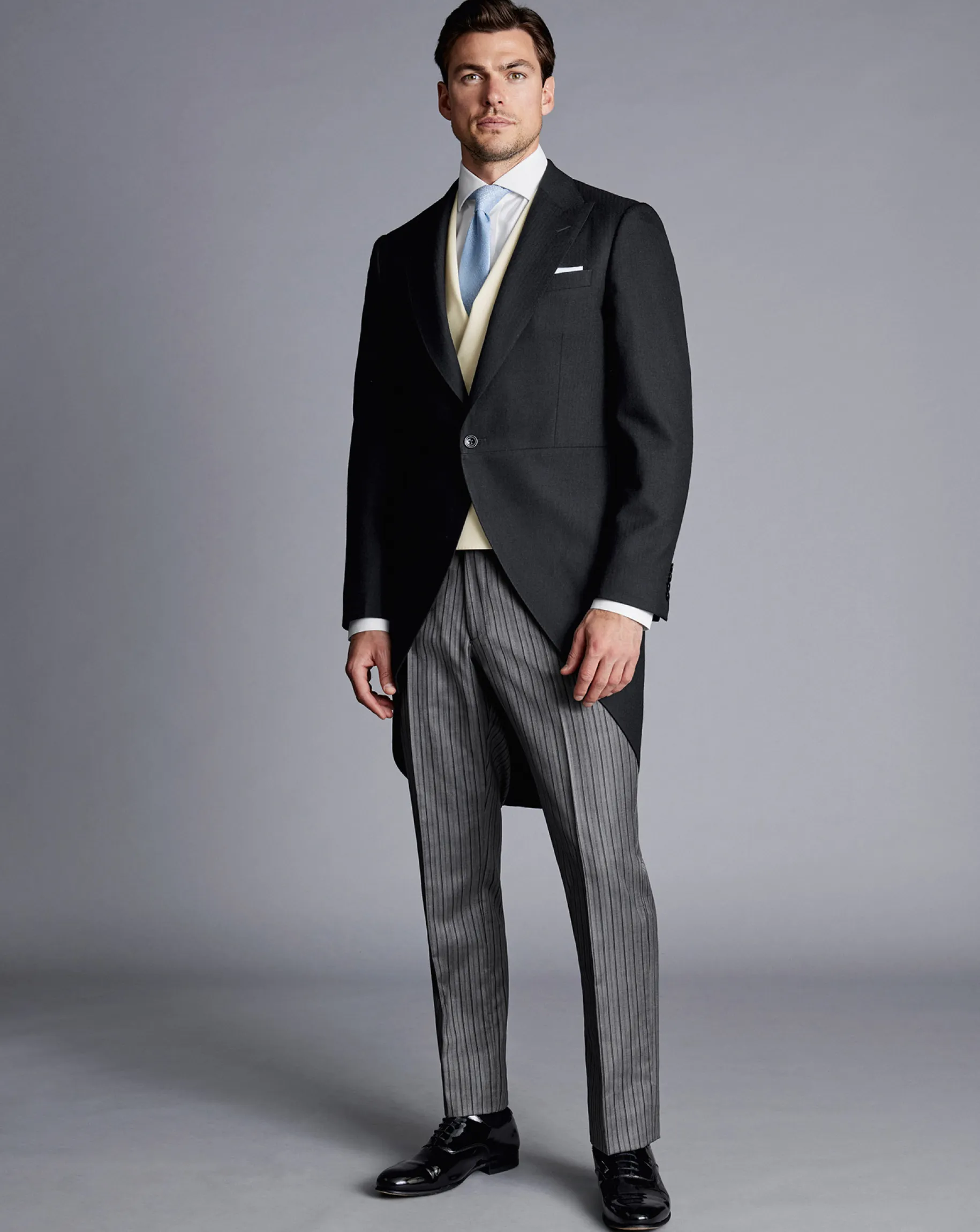 Suit Jackets<Charles Tyrwhitt Morning Suit Tail Coat - Black Herringbone