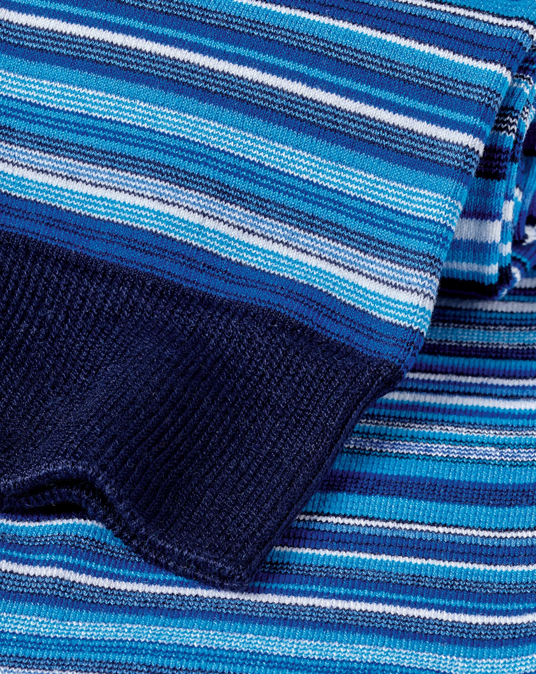Socks<Charles Tyrwhitt Multi Stripe Socks - Cobalt Blue