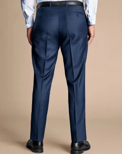 Suit Pants<Charles Tyrwhitt Natural Stretch Twill Suit Pants - Blue Royal