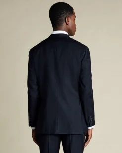 Suit Jackets<Charles Tyrwhitt Natural Stretch Twill Suit Jacket - Navy