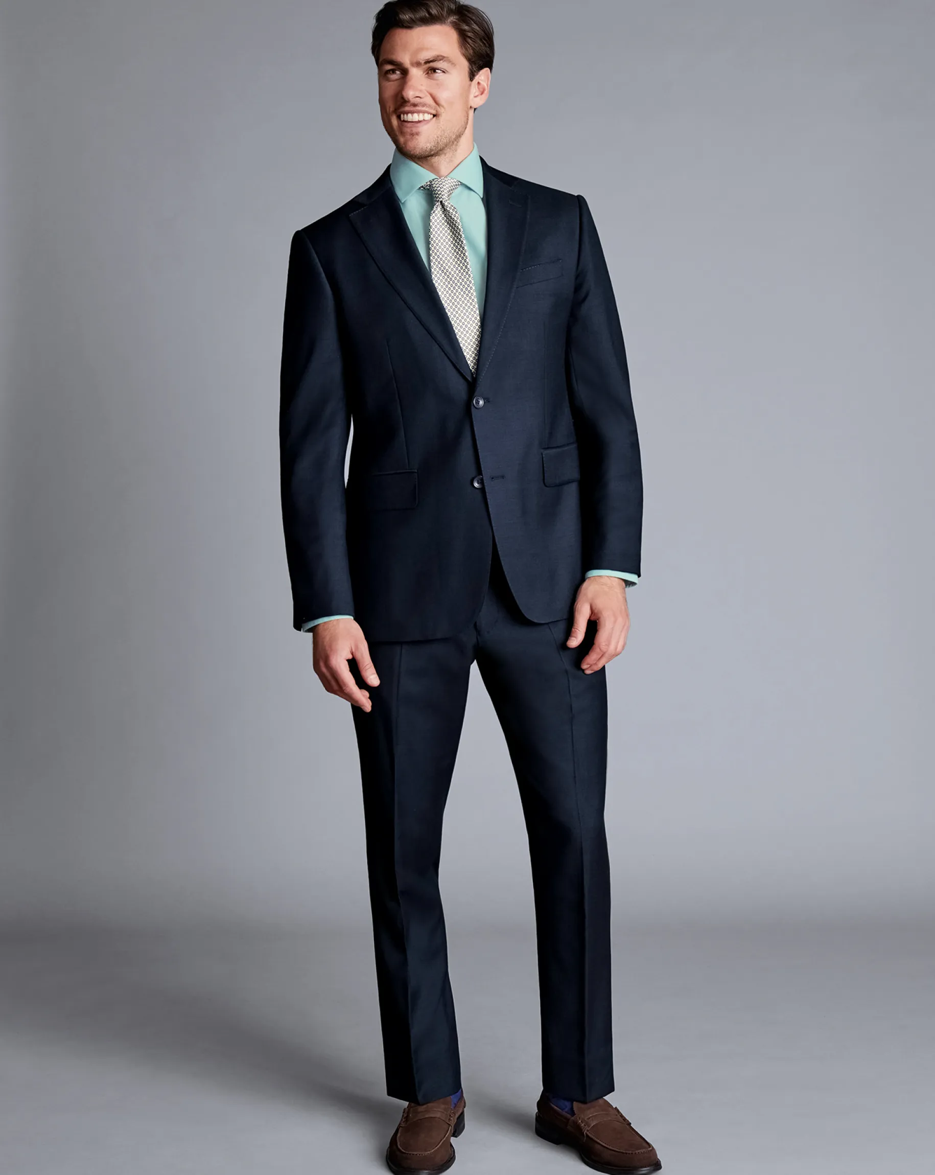 Suit Jackets<Charles Tyrwhitt Natural Stretch Twill Suit Jacket - Navy