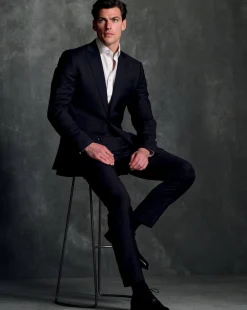 Suit Jackets<Charles Tyrwhitt Natural Stretch Twill Suit Jacket - Navy