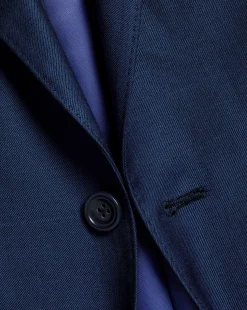 Suit Jackets|Blazers<Charles Tyrwhitt Natural Stretch Twill Suit Jacket - Mid Blue