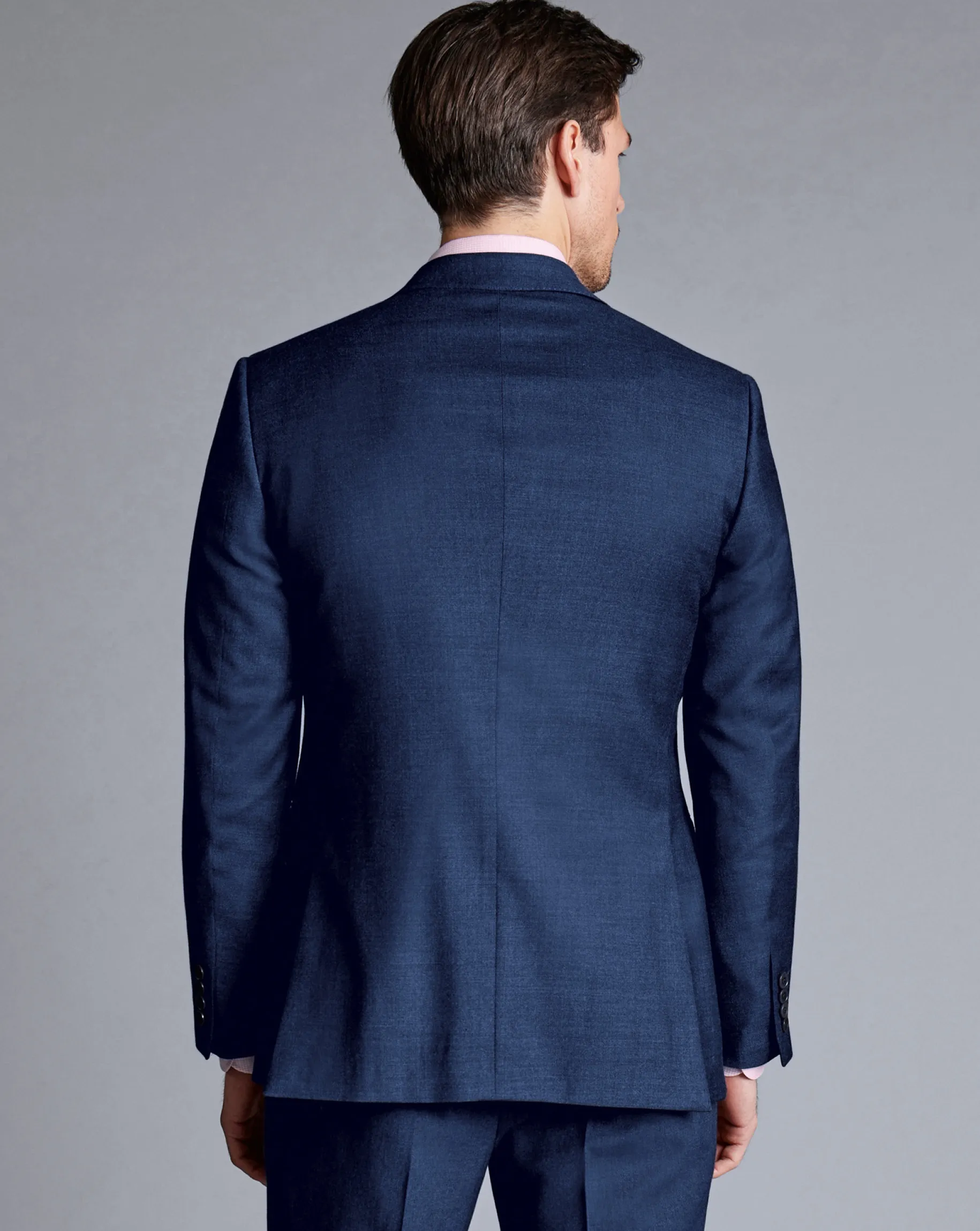 Suit Jackets|Blazers<Charles Tyrwhitt Natural Stretch Twill Suit Jacket - Mid Blue