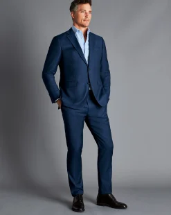 Suit Jackets|Blazers<Charles Tyrwhitt Natural Stretch Twill Suit Jacket - Royal Blue