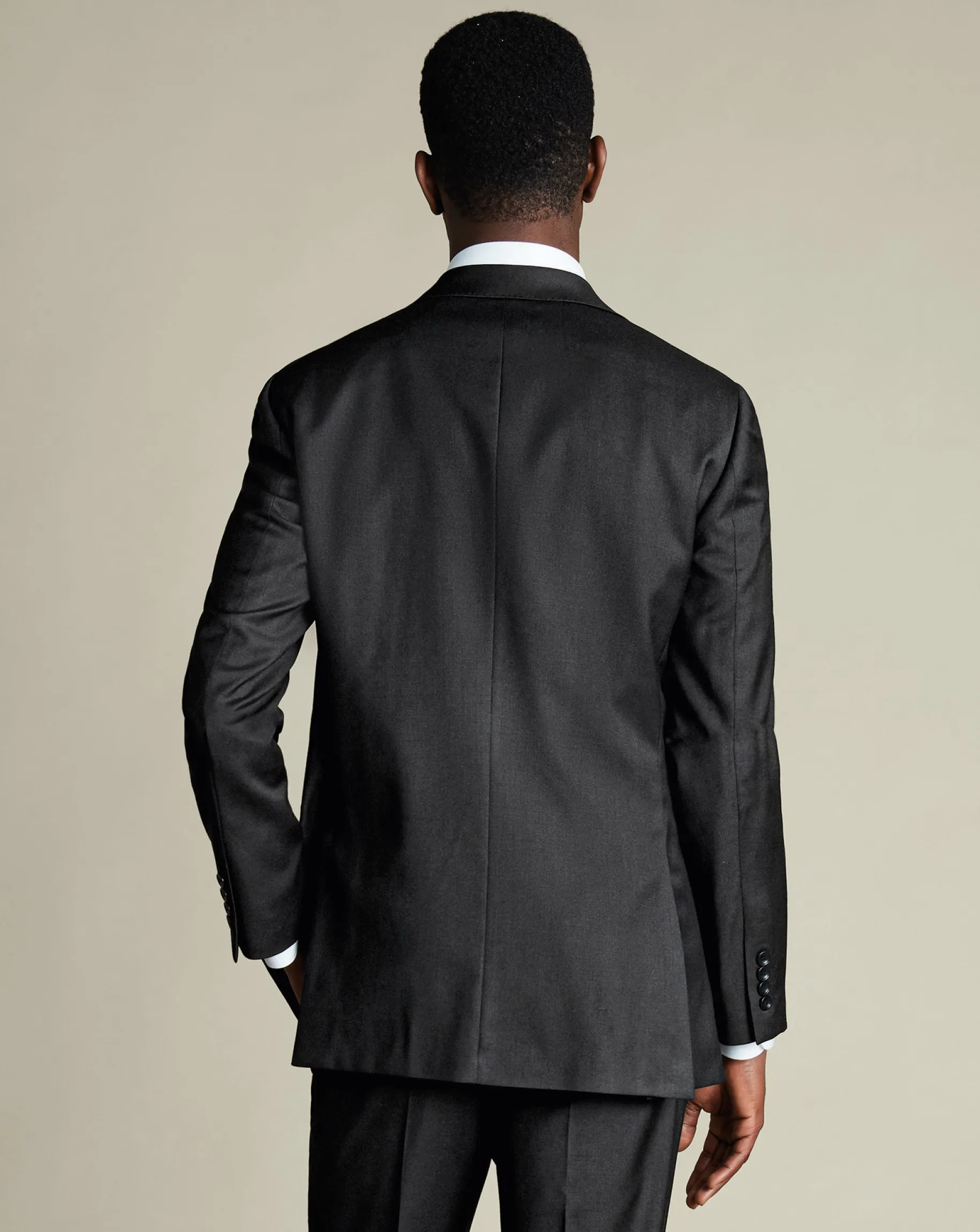 Suit Jackets<Charles Tyrwhitt Natural Stretch Twill Suit Jacket - Charcoal Charcoal Grey