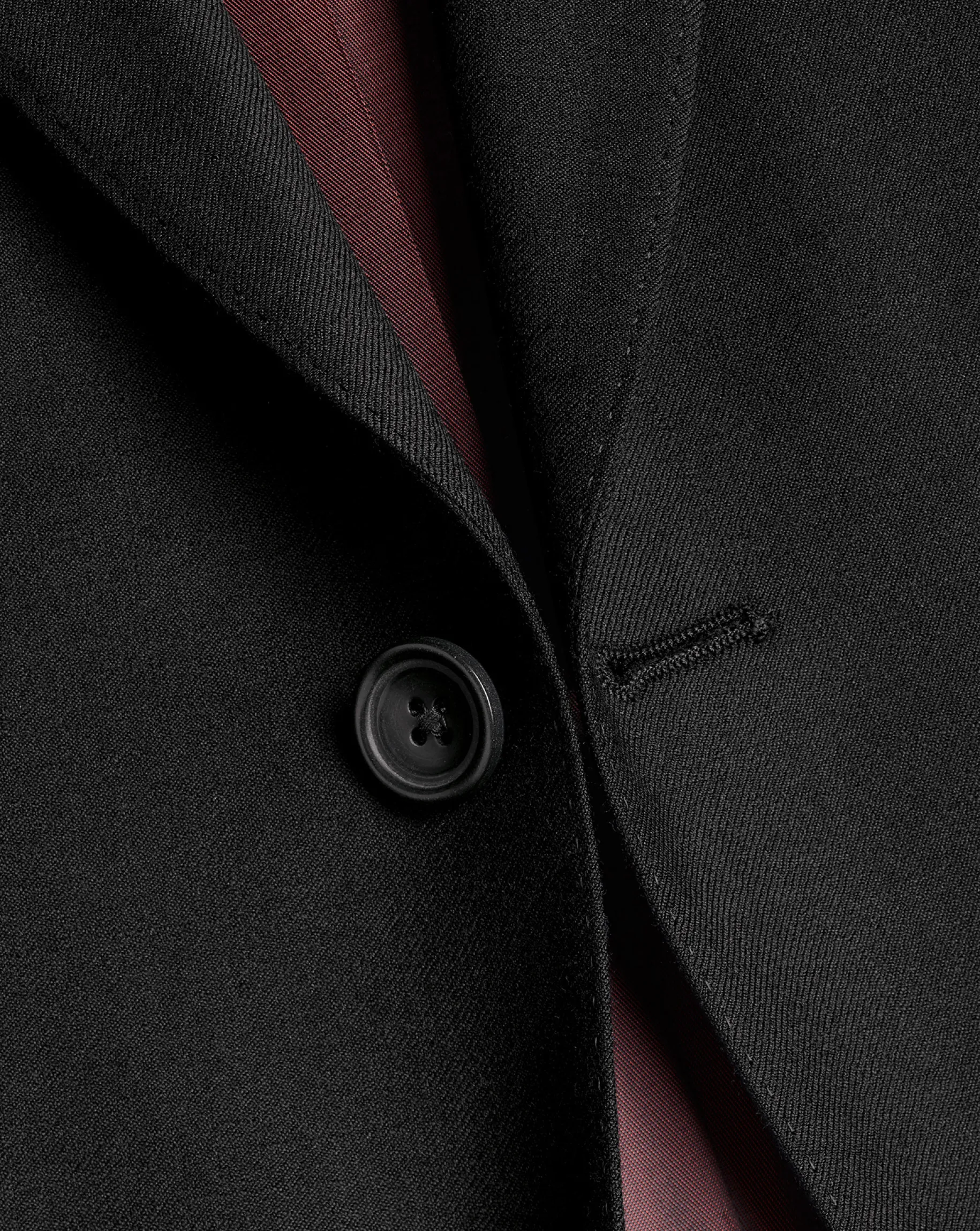 Suit Jackets<Charles Tyrwhitt Natural Stretch Twill Suit Jacket - Black