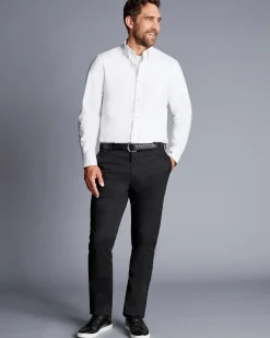Casual Shirts|White Shirts<Charles Tyrwhitt New York Jets Button-Down Collar Washed Oxford Shirt - White