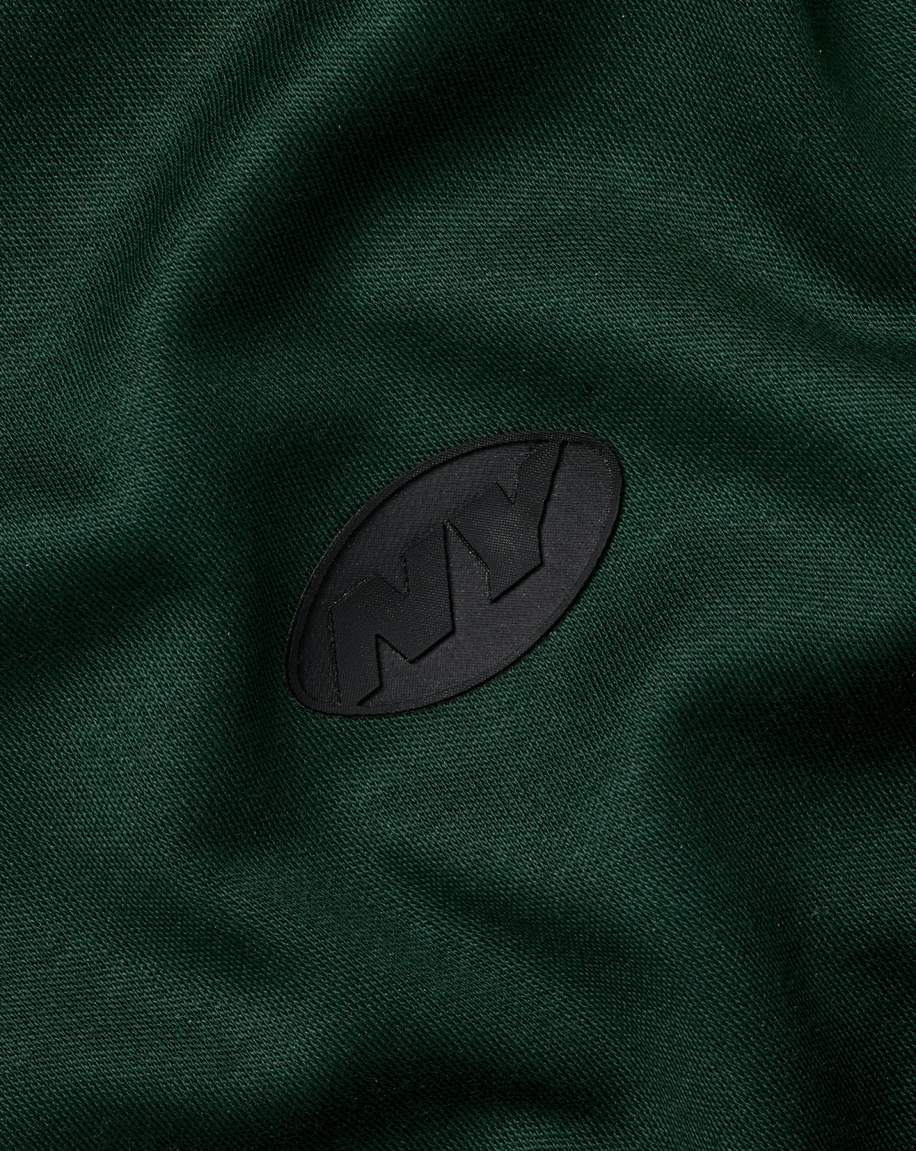 green|Short Sleeve polos<Charles Tyrwhitt New York Jets Cotton Jersey Polo - Dark Green