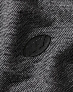 Quarter Zip Sweaters|Sweaters<Charles Tyrwhitt New York Jets Merino Quarter Zip Sweater - Grey