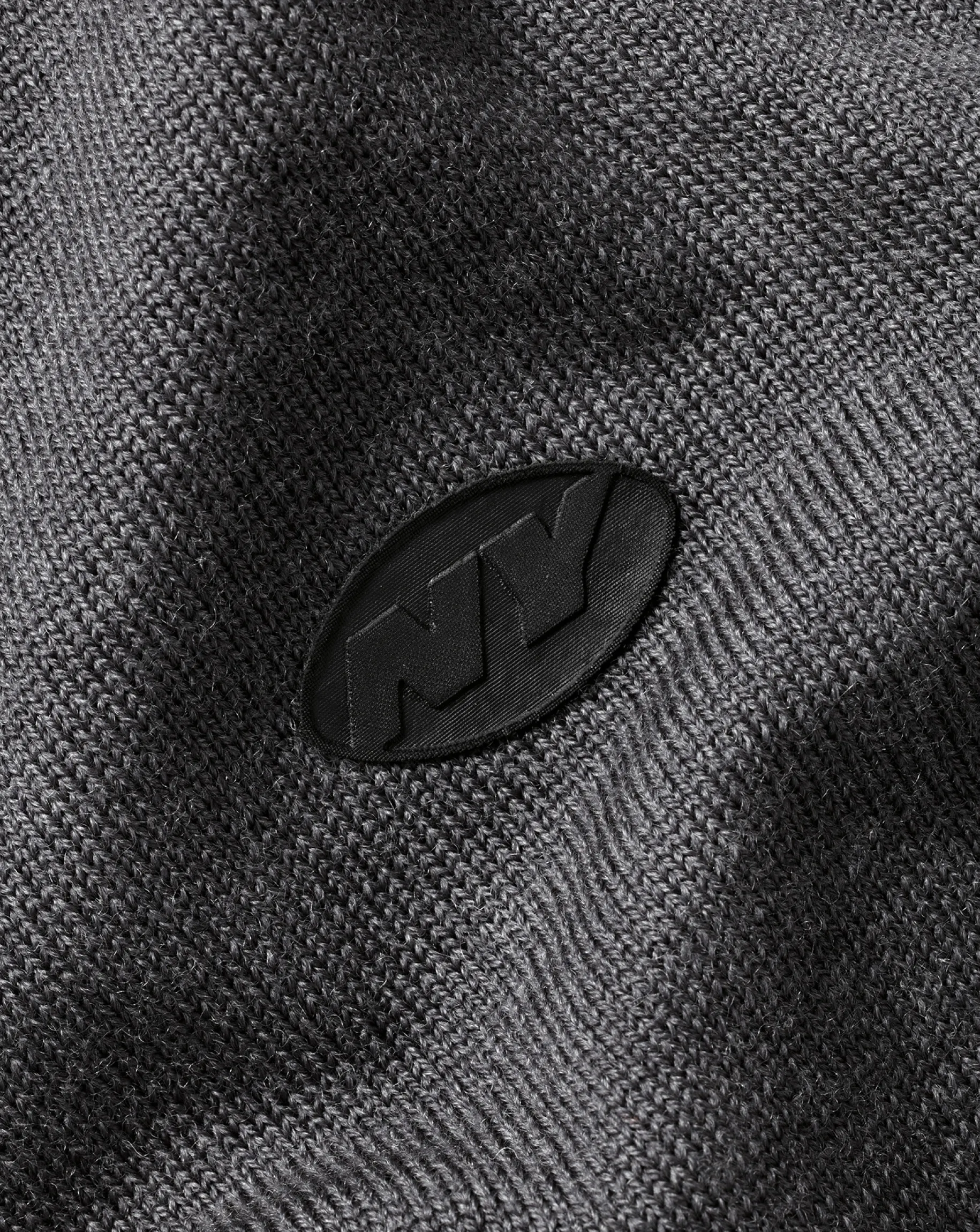 Quarter Zip Sweaters|Sweaters<Charles Tyrwhitt New York Jets Merino Quarter Zip Sweater - Grey