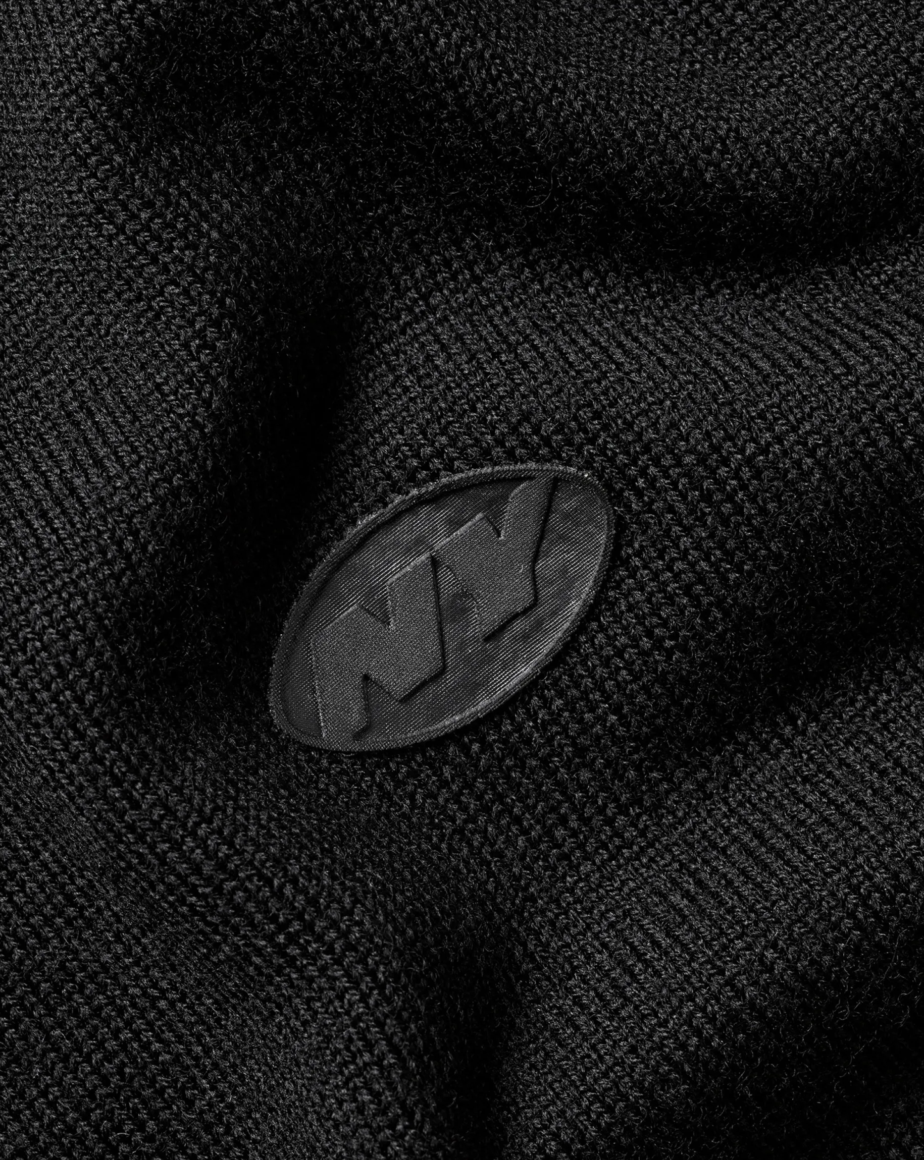 Black Sweaters|Cardigans<Charles Tyrwhitt New York Jets Merino Zip Through Bomber - Black
