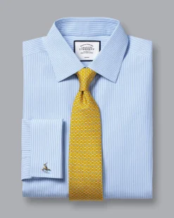 Dress Shirts|Blue Shirts<Charles Tyrwhitt Non-Iron Bengal Stripe Shirt - Blue Sky