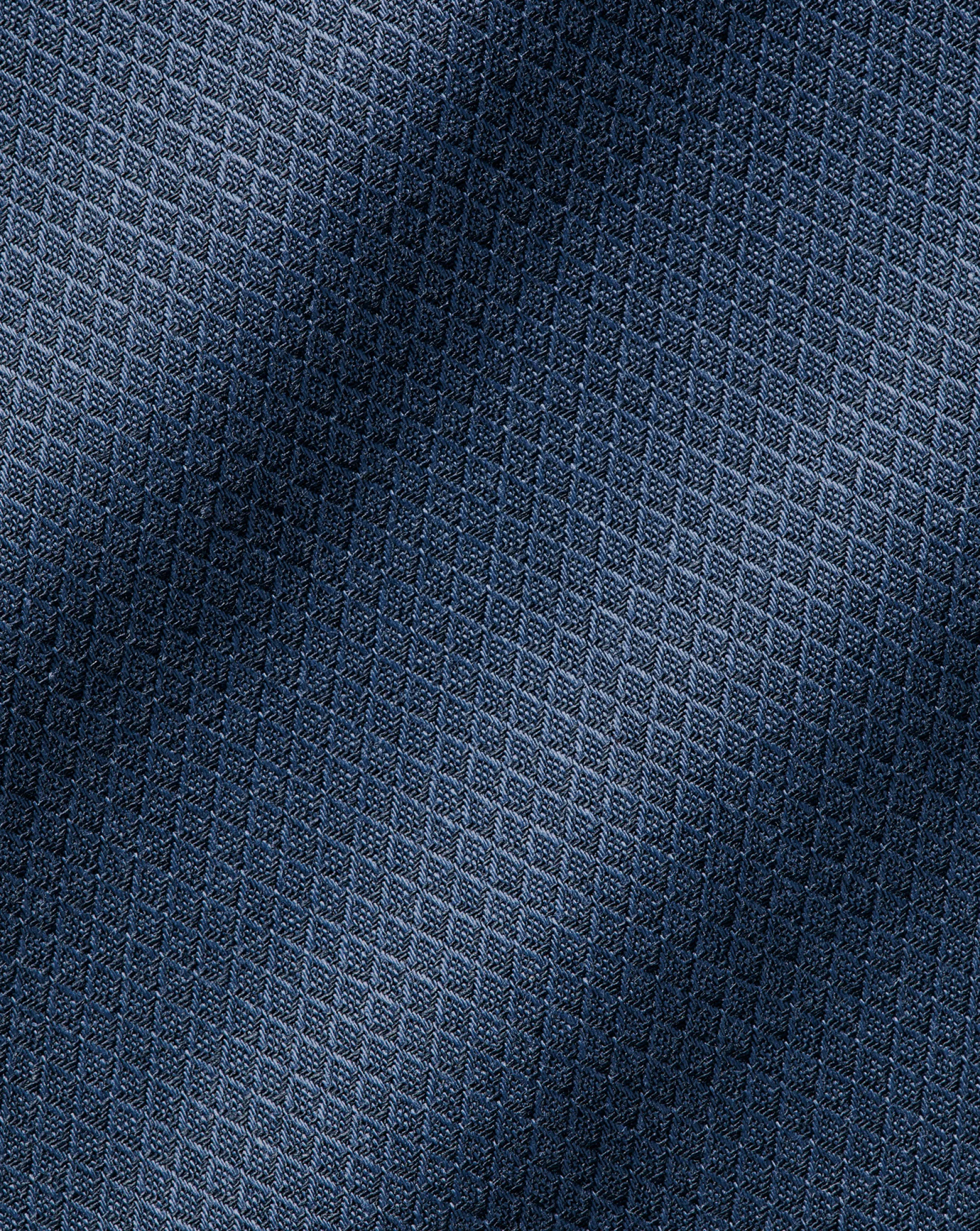 Business Casual Shirts|Dress Shirts<Charles Tyrwhitt Non-Iron Diamond Stretch Texture Shirt - Denim Blue